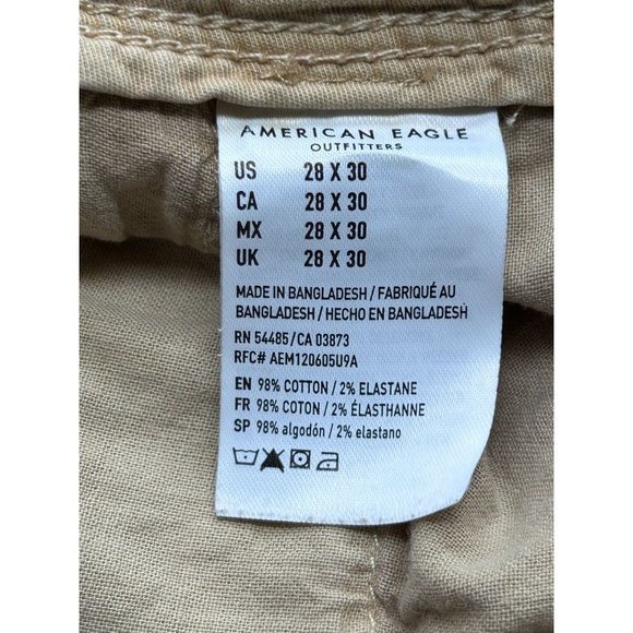 American Eagle Men's Ne(x)t Level Flex Slim Chino Pants - Sz 28 x 30 - Picture 5 of 6